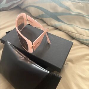Dior 2 So Light Pink Sunglasses with Gold Accents